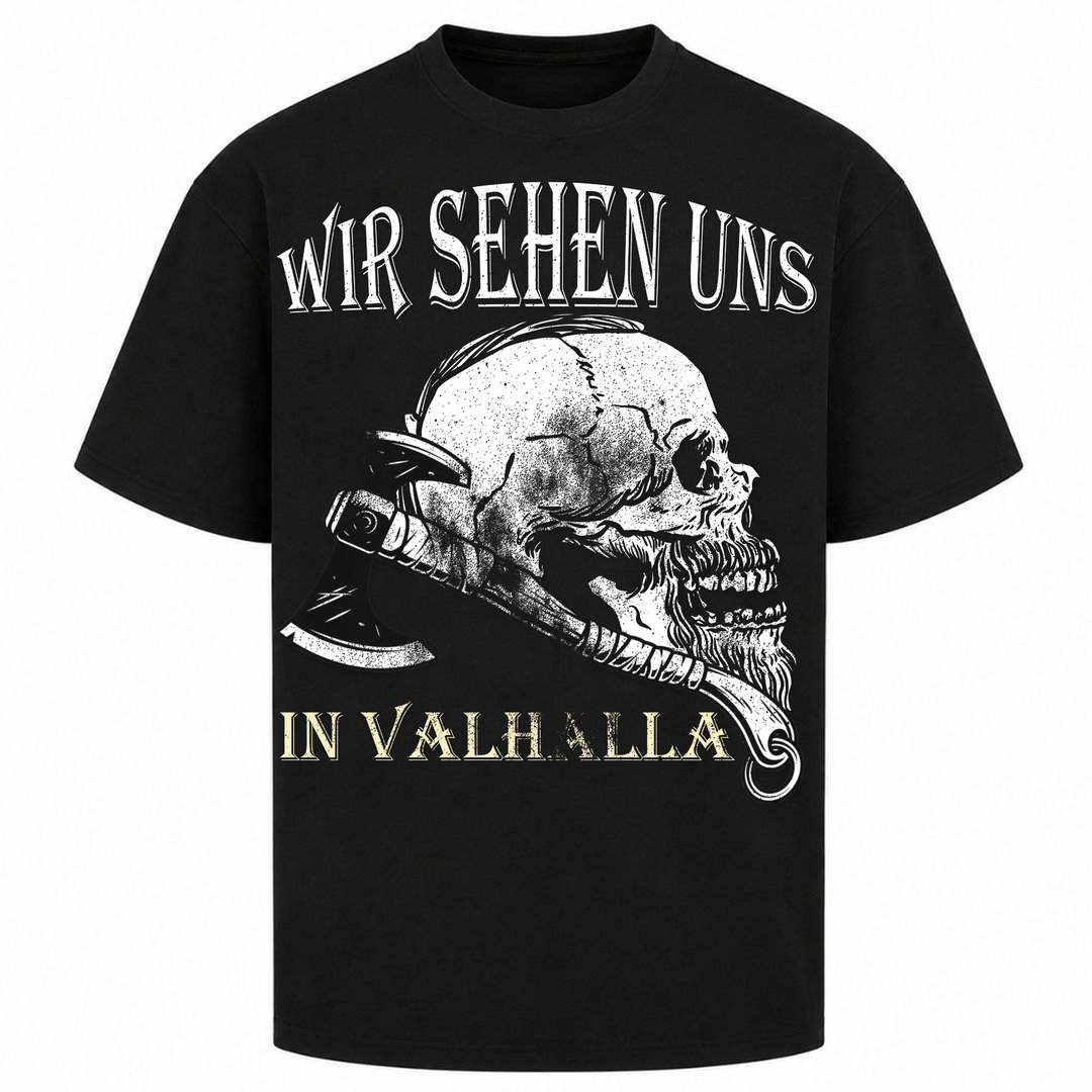 Wir sehen uns - Oversized Shirt - Schwarz
