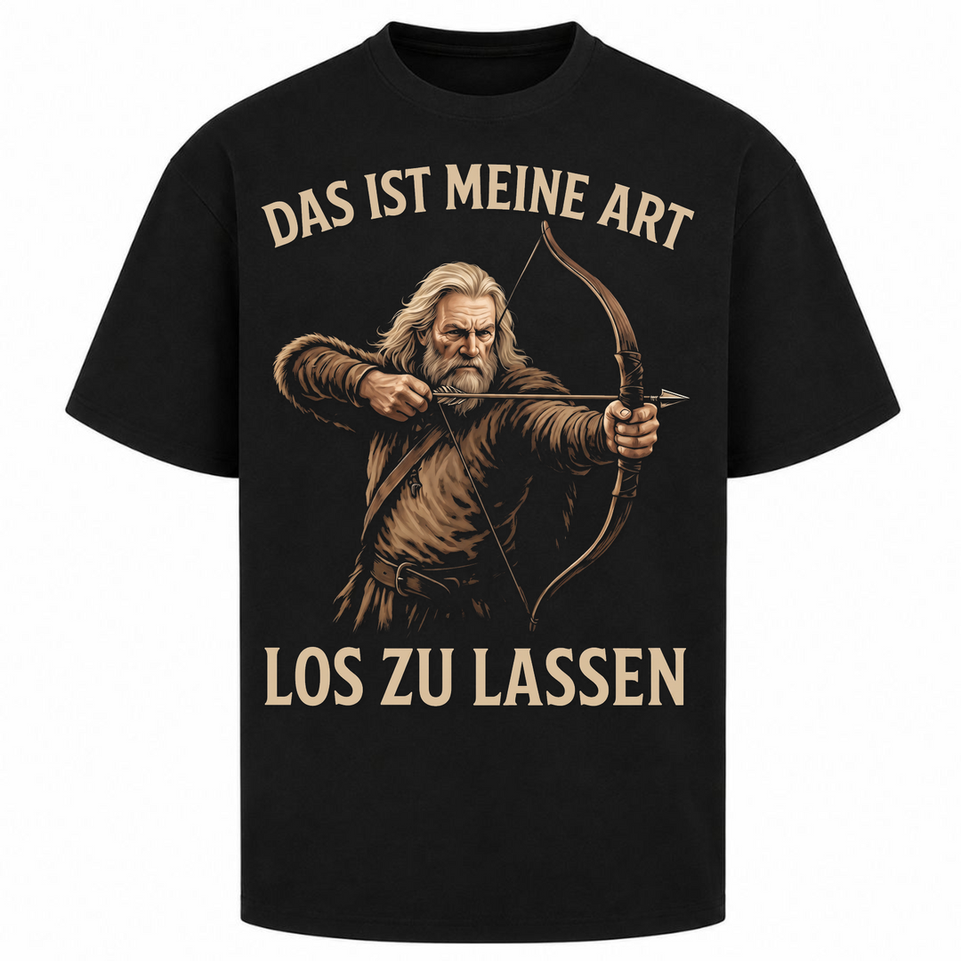 Meine Art Los zu lassen - Oversized Shirt - Schwarz