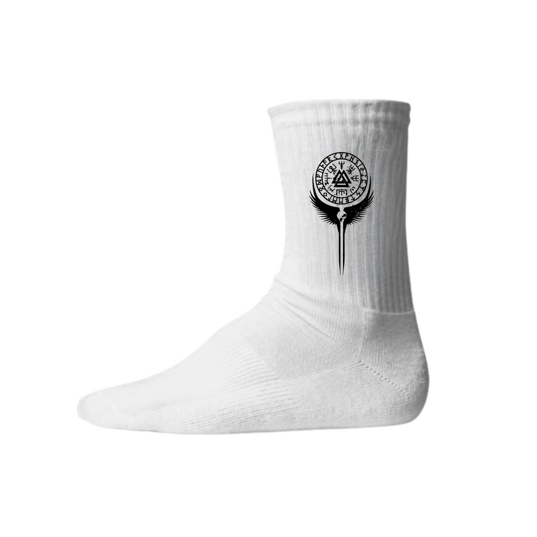 Walküre Flügel - Keramiktasse Socken - Weiß