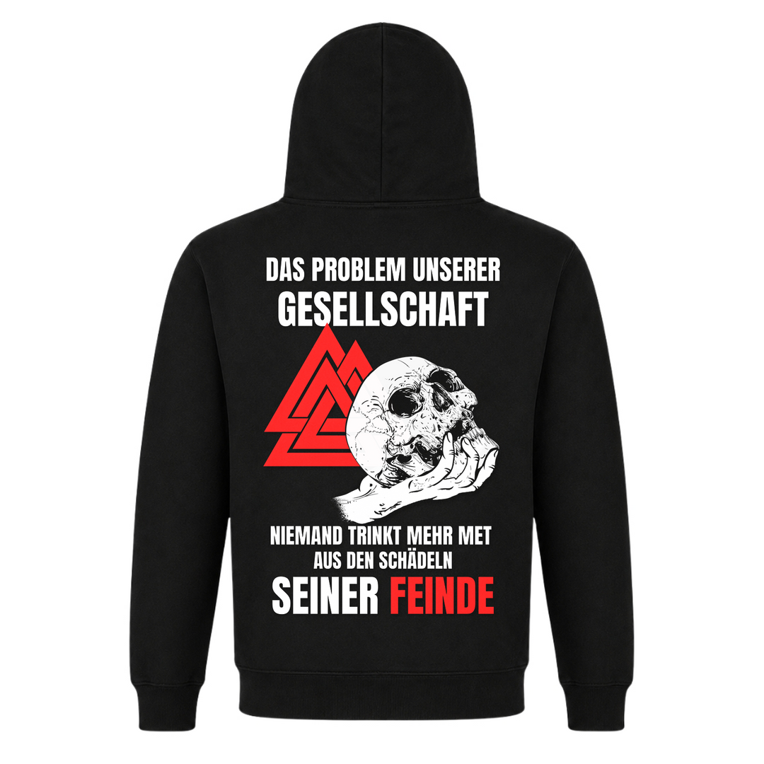 Das Problem unserer Gesellschaft - Premium Hoodie Unisex - Black