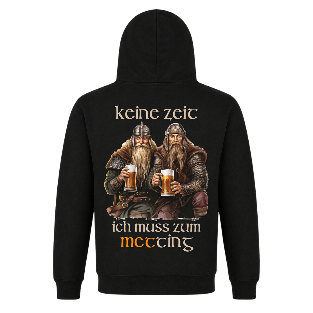 Ich muss zum metting - Premium Hoodie Unisex - Black