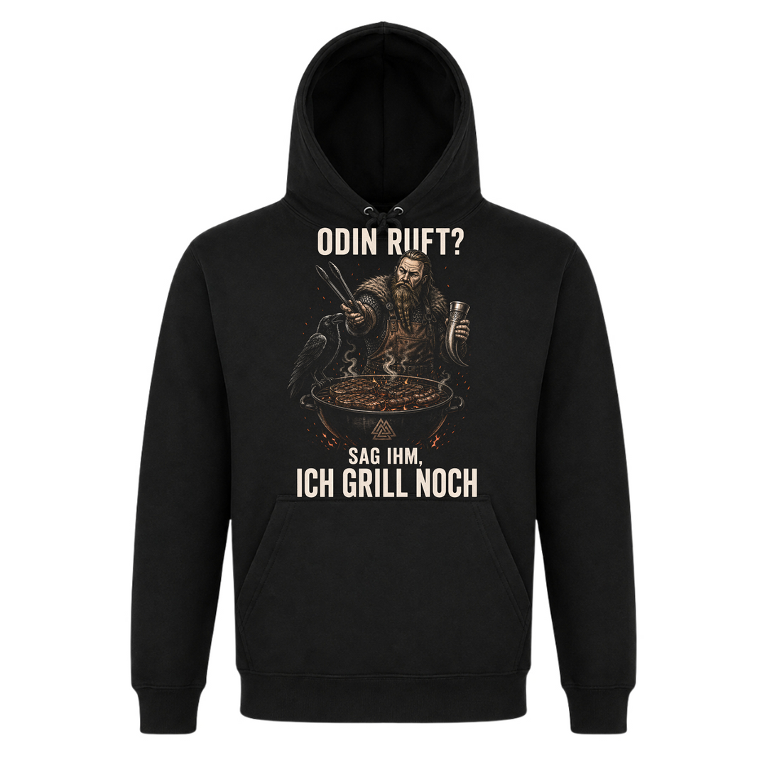 Odin ruft, ich grill noch – Wikinger Hoodie von Nordjarl