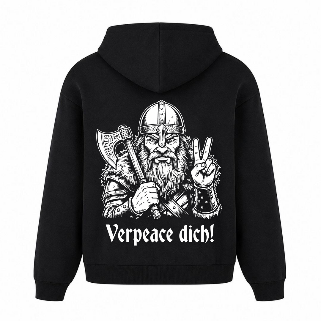 Verpeace dich - Premium Hoodie Unisex Oversized Hoodie - Schwarz