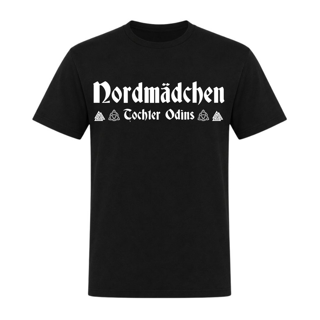  Nordmädchen - Unisex T-Shirt - schwarz