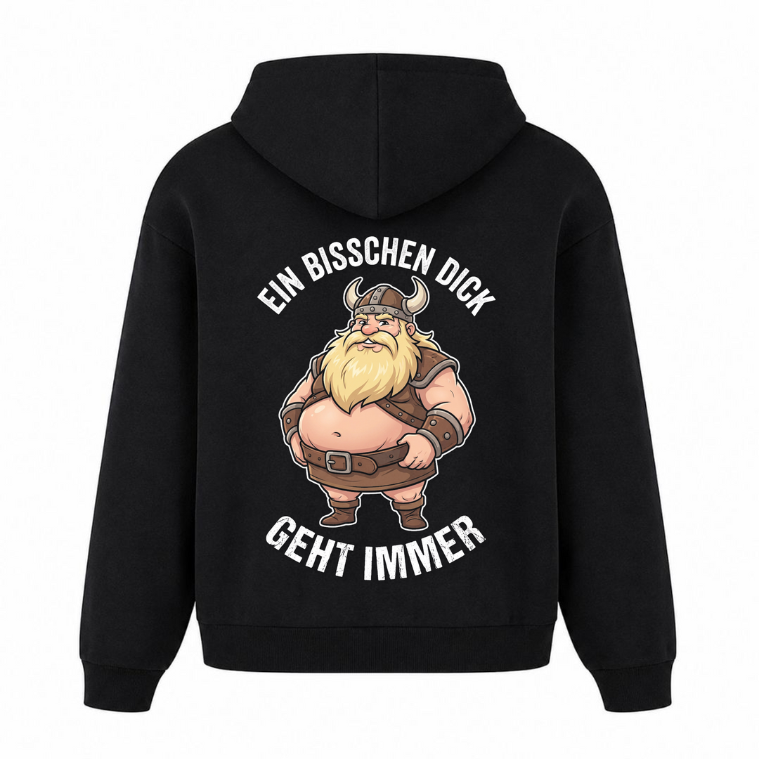 Ein bisschen dick - Premium Hoodie Unisex Oversized Hoodie - Schwarz