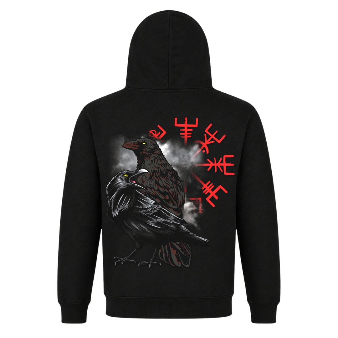 Hugin & Munin - Premium Hoodie Unisex - Black