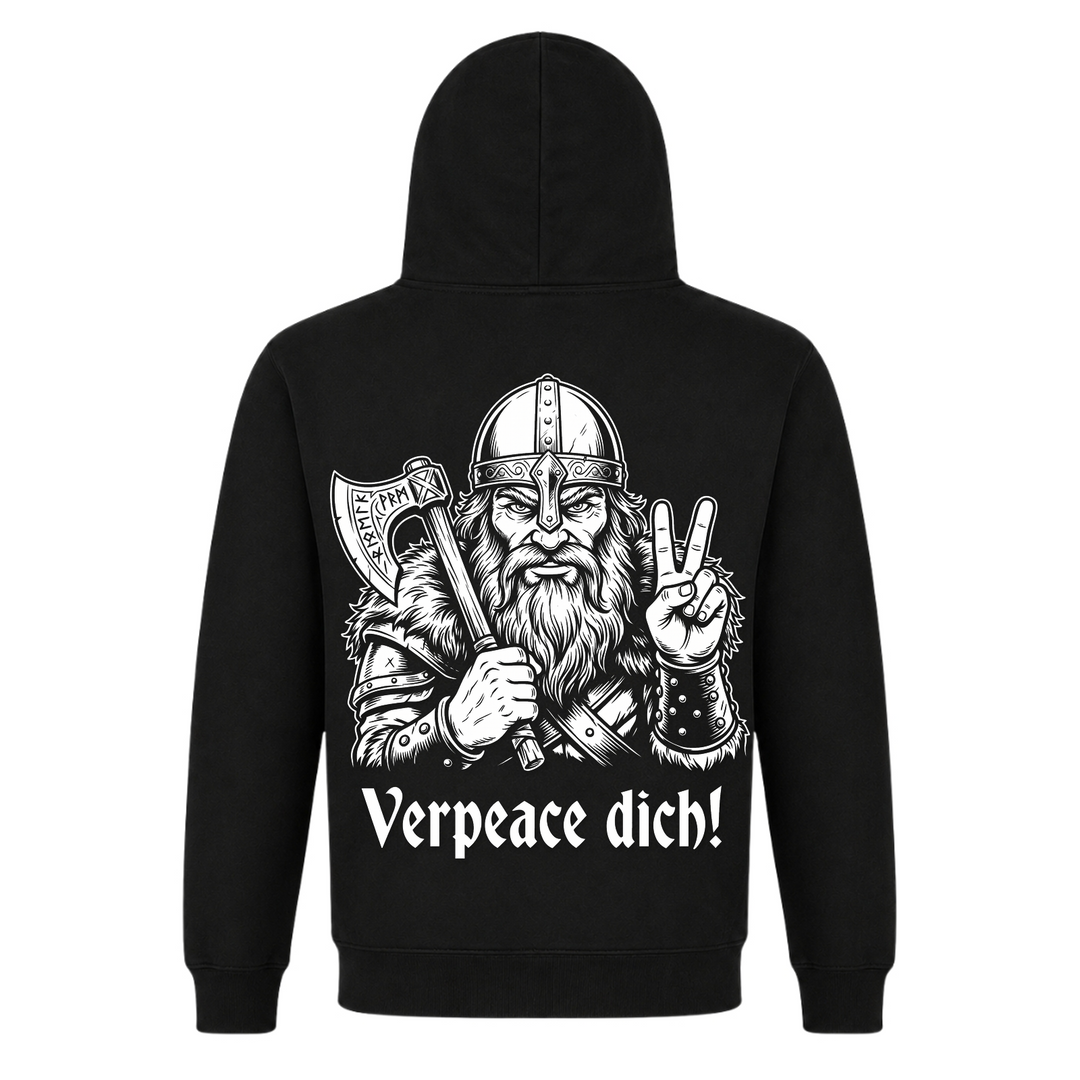 Verpeace dich - Premium Hoodie Unisex - Black