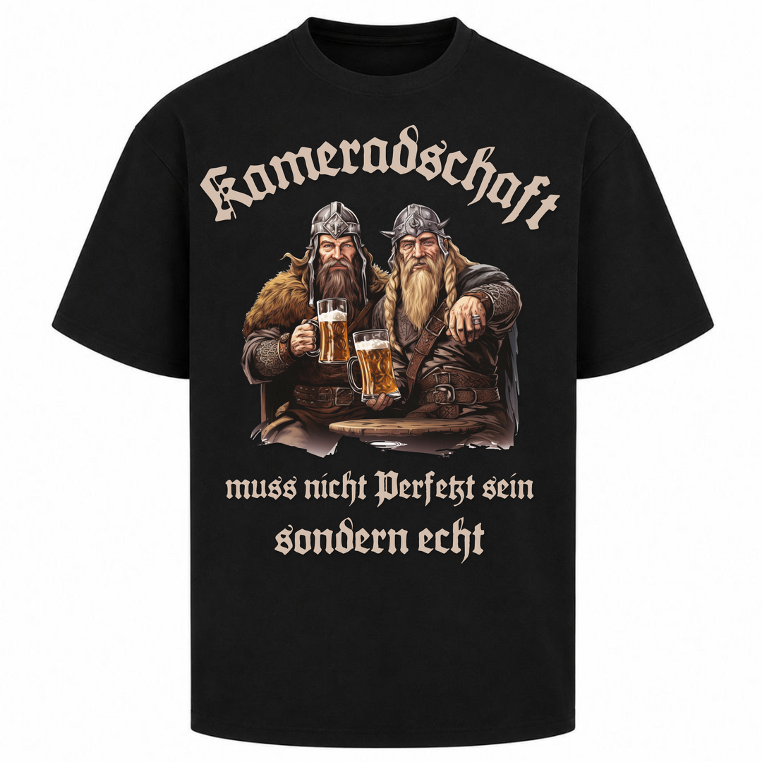 Kameradschaft - Oversized Shirt - Schwarz