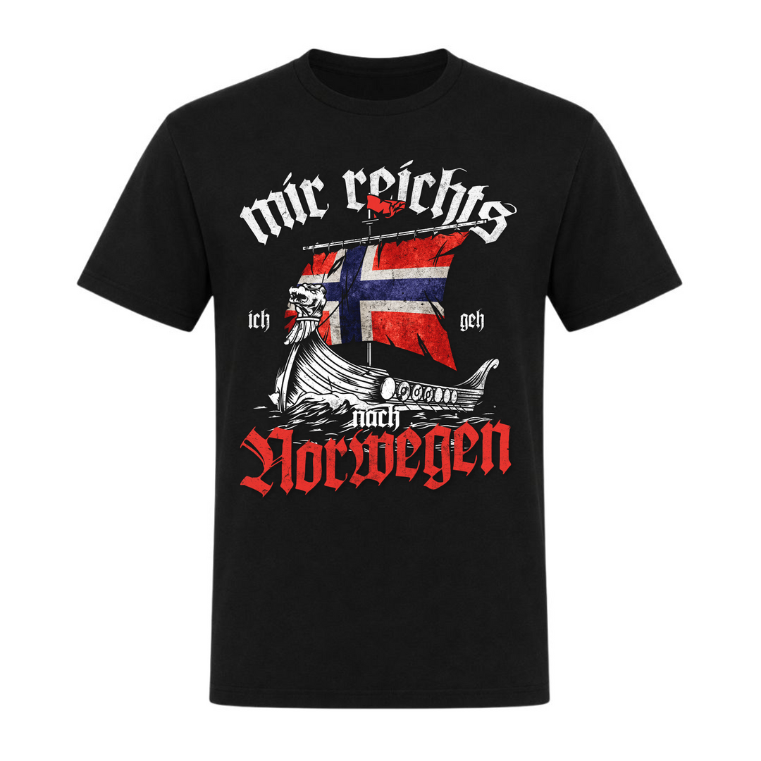 Ich geh nach Norwegen - Unisex T-Shirt - schwarz