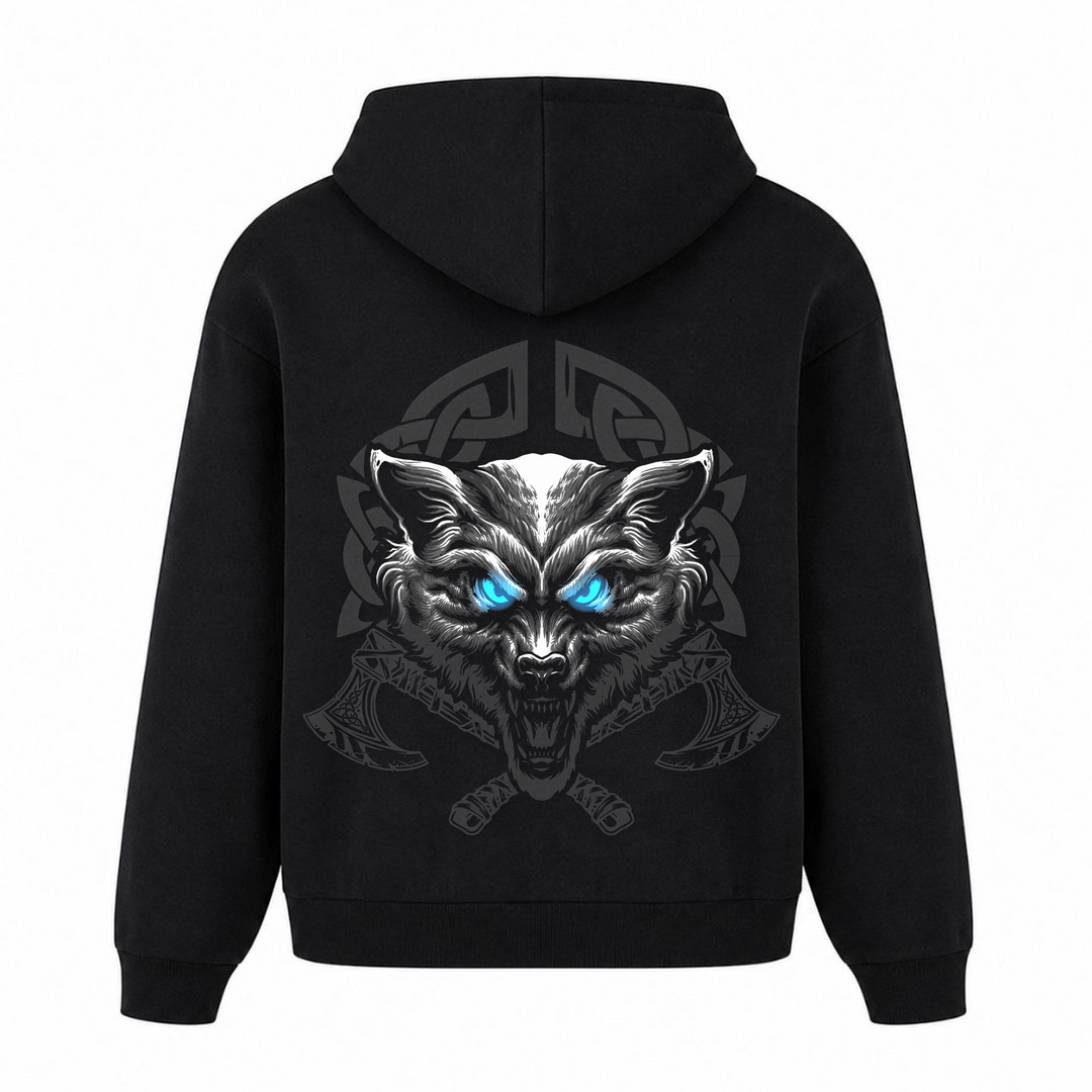 Fenrir - Premium Hoodie Unisex Oversized Hoodie - Schwarz
