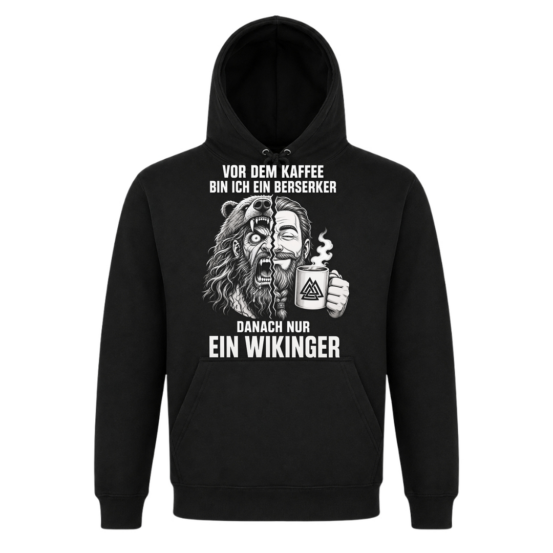 Vor dem Kaffee Berserker – Wikinger Hoodie von Nordjarl