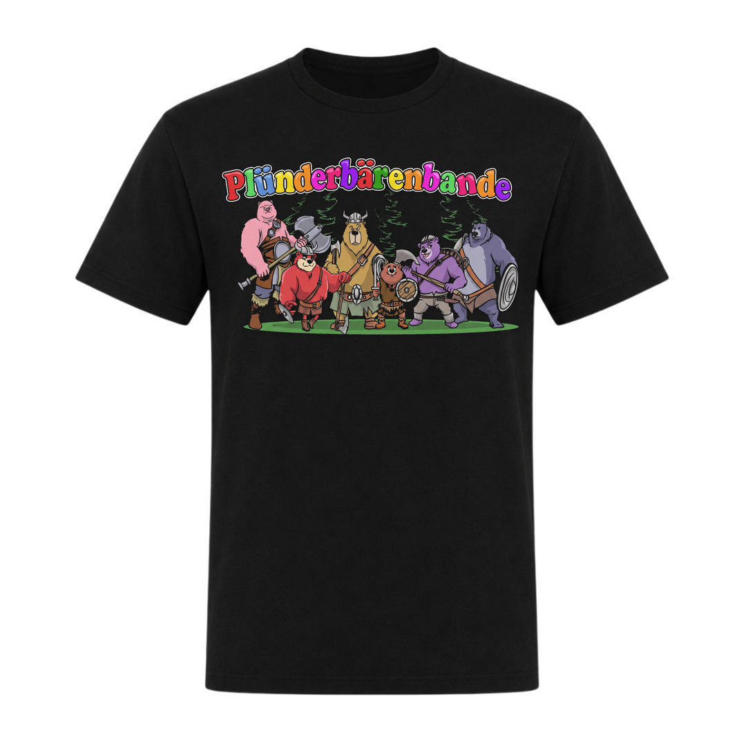 Plünderbärenbande - Unisex T-Shirt - schwarz