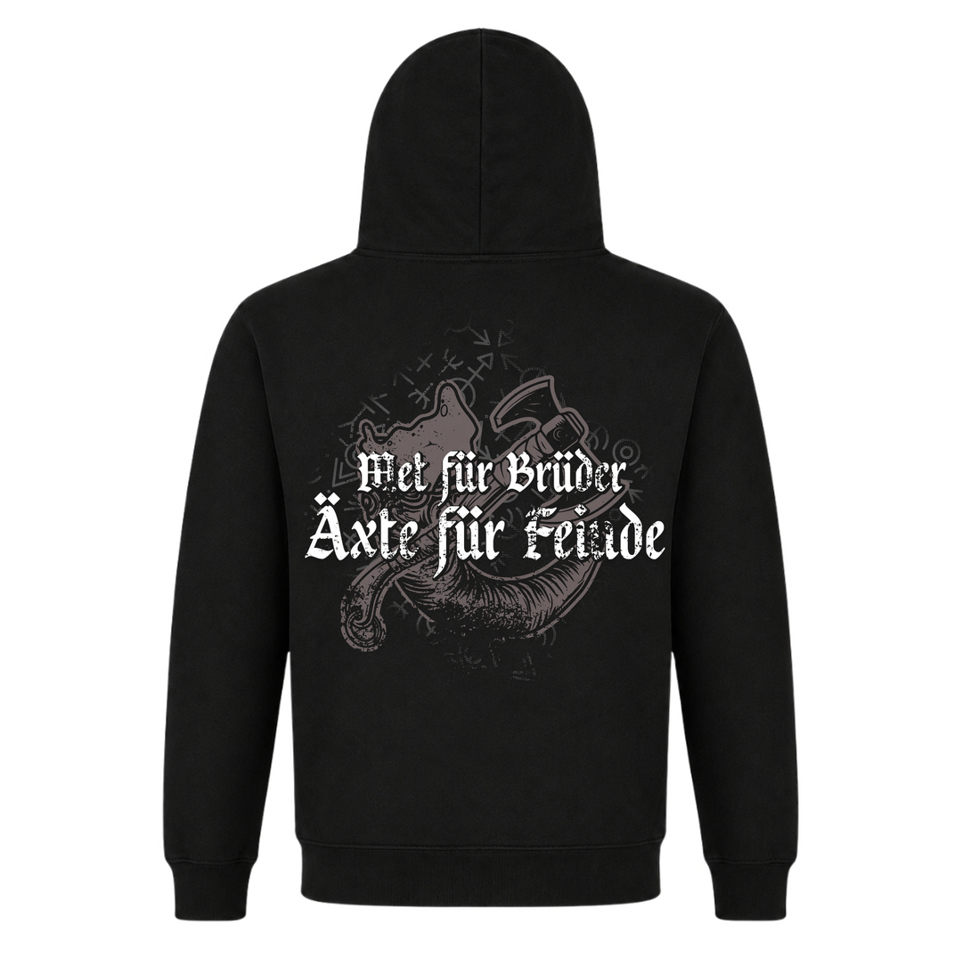 Äxte für Feinde - Premium Hoodie Unisex - Black