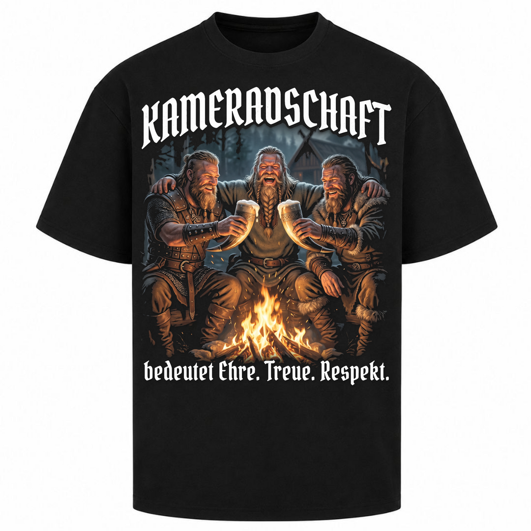 Kameradschaft - Oversized Shirt - Schwarz