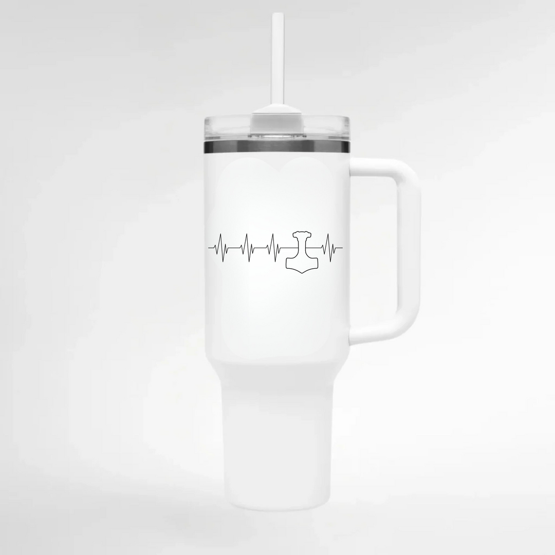 Puls Mjölnir - Keramiktasse THERMO CUP - WEIß - Weiß