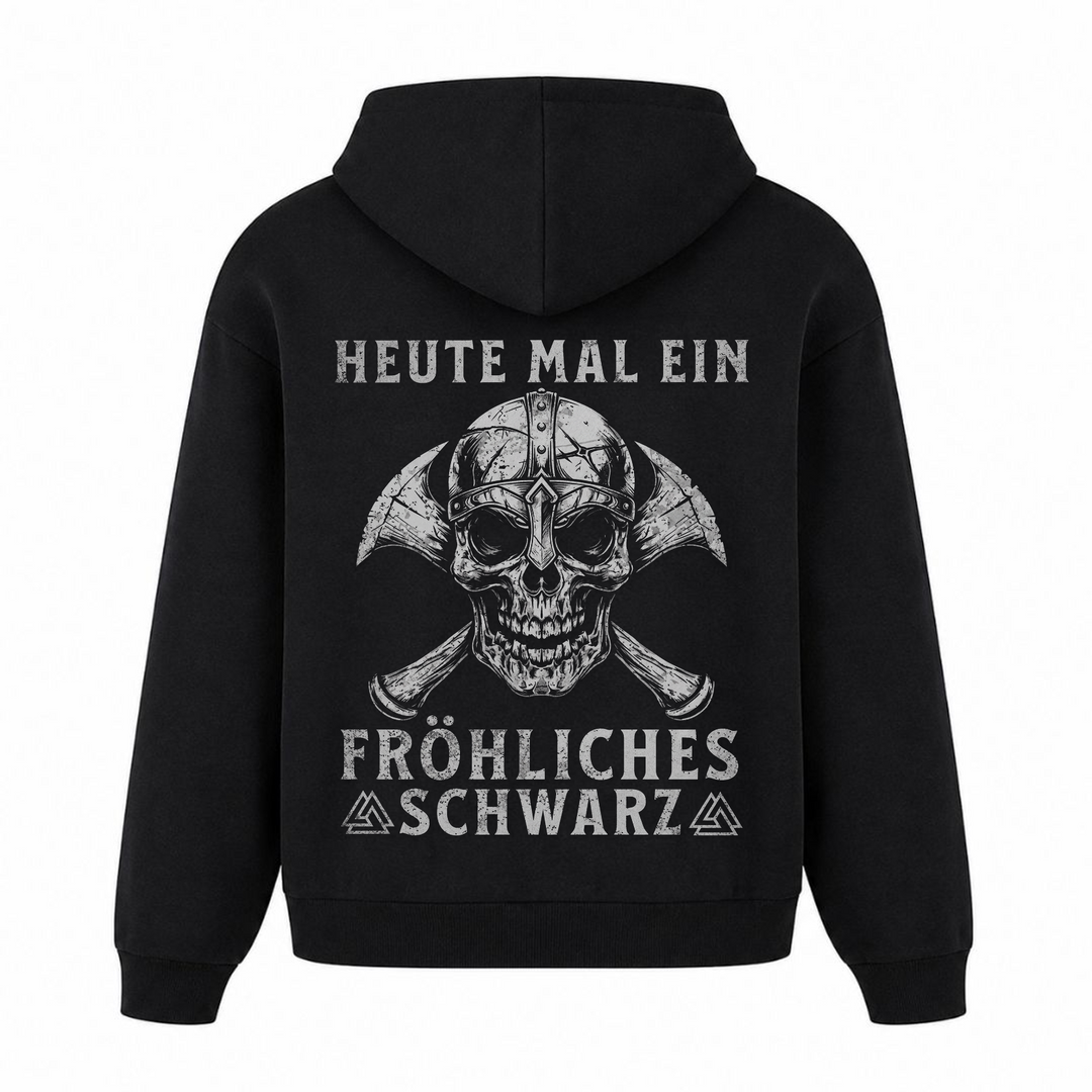 Fröhliches Schwarz - Premium Hoodie Unisex Oversized Hoodie - Schwarz
