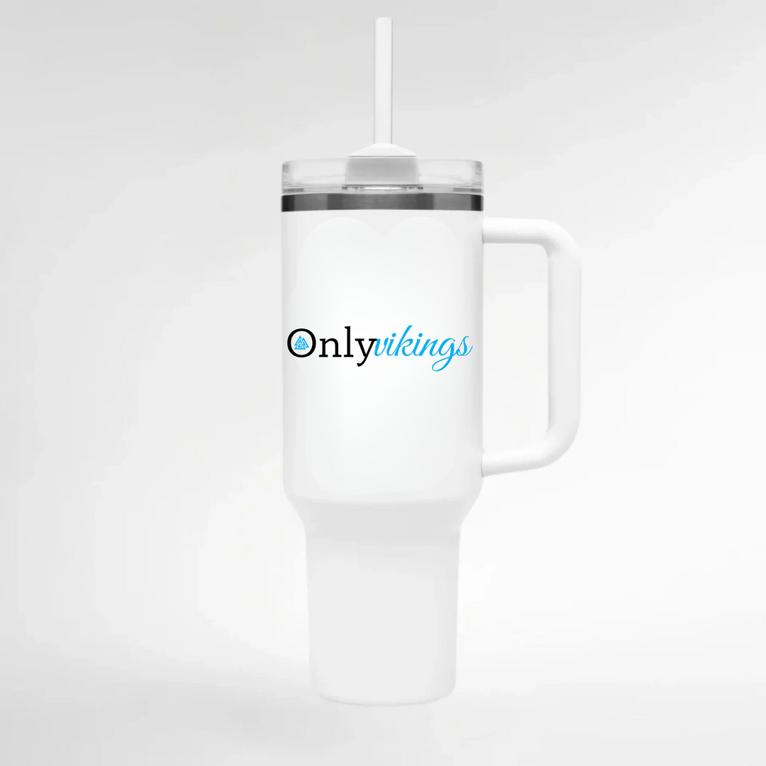 Only Vikings - Keramiktasse THERMO CUP - WEIß - Weiß