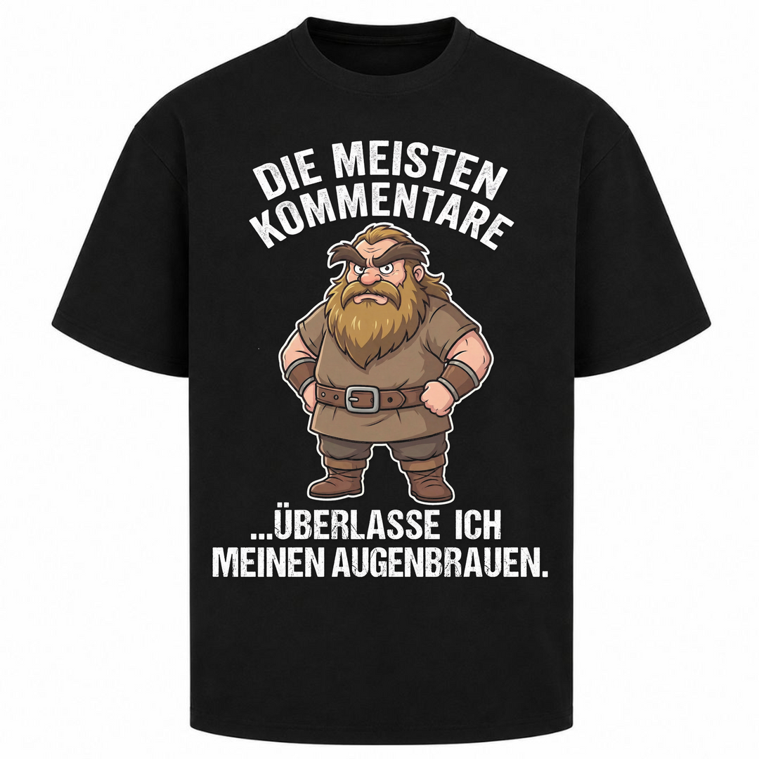 Die meisten Kommentare - Oversized Shirt - Schwarz
