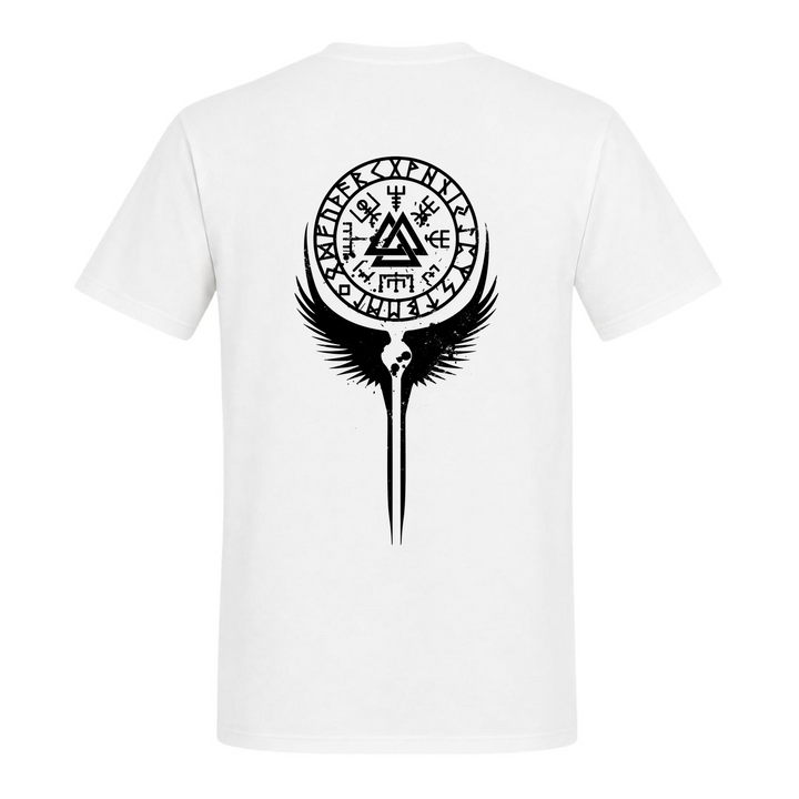 Walküre Valknut - Unisex T-Shirt - weiß