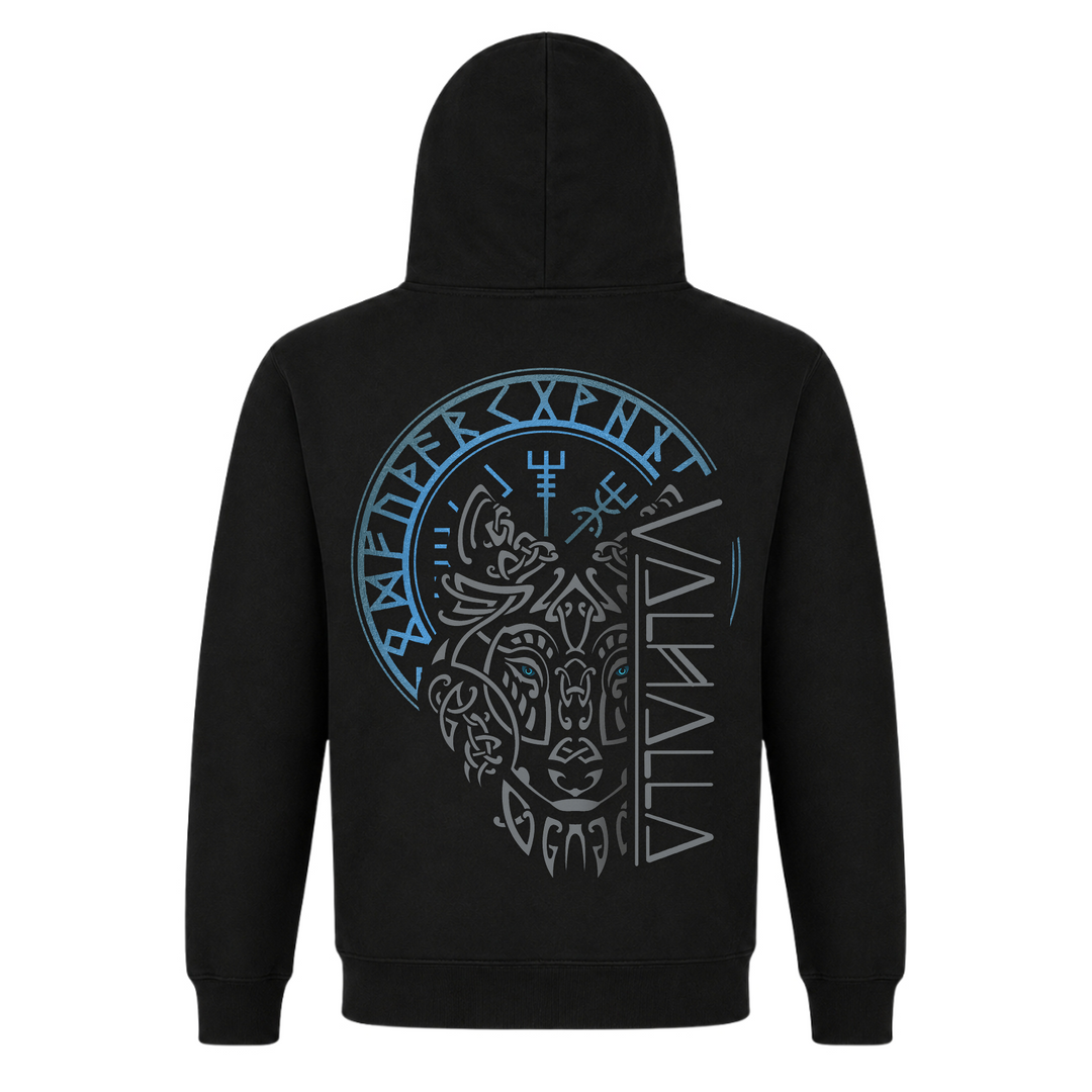 Wolf Ragnarok - Premium Hoodie Unisex - Black