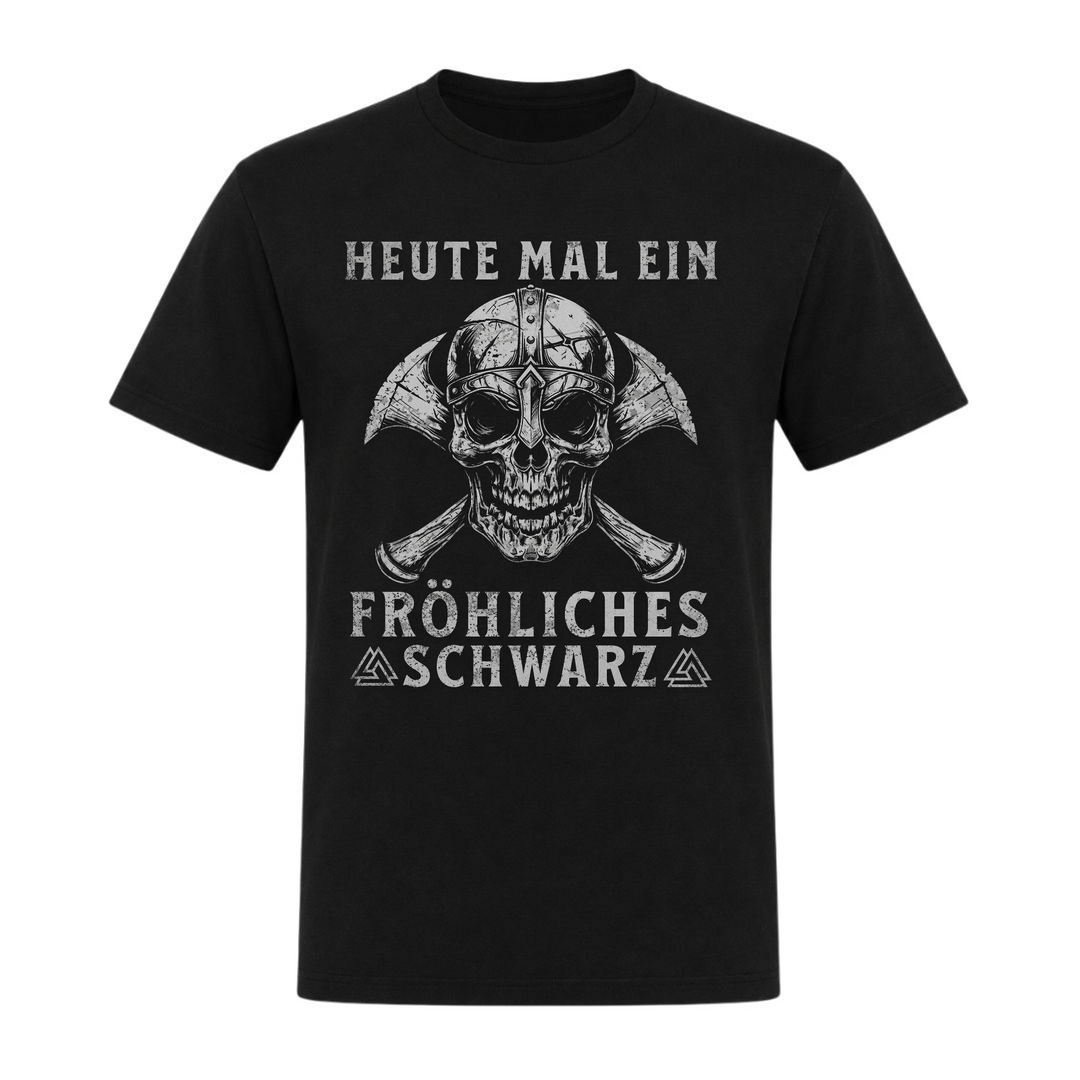Fröhliches Schwarz - Unisex T-Shirt - schwarz