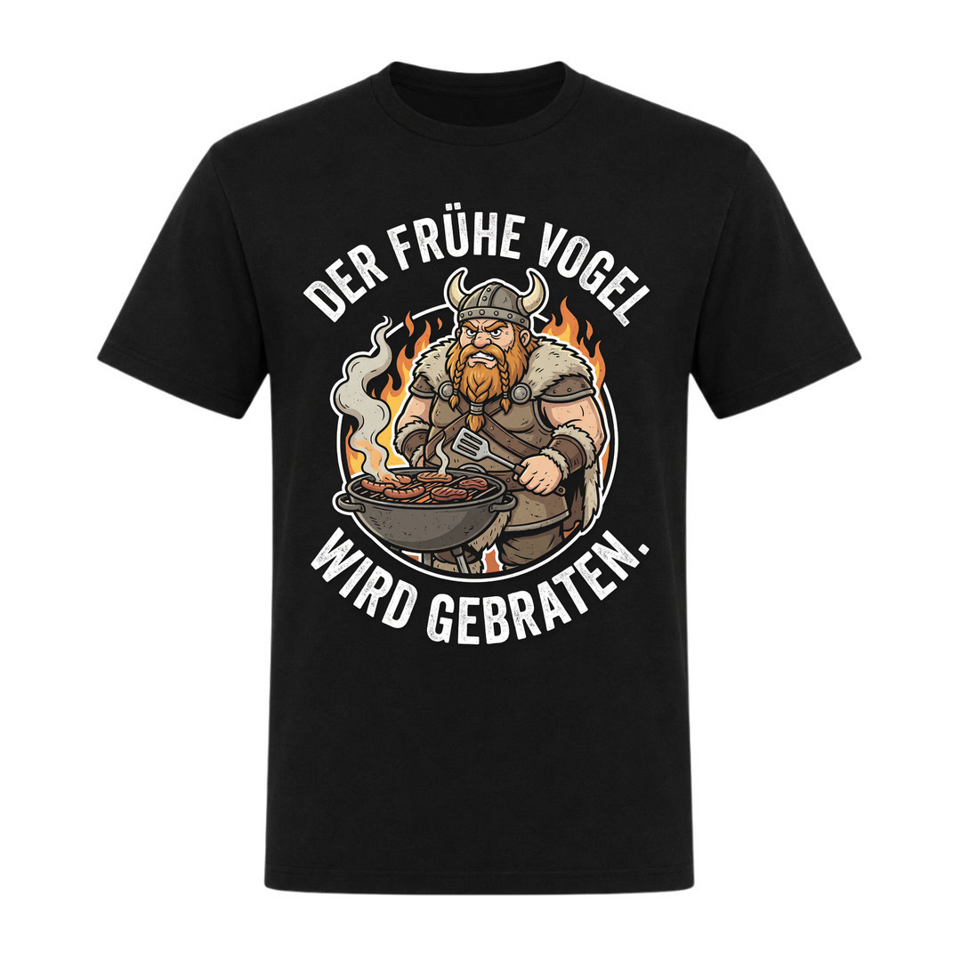 Der frühe Vogel - Unisex T-Shirt - schwarz