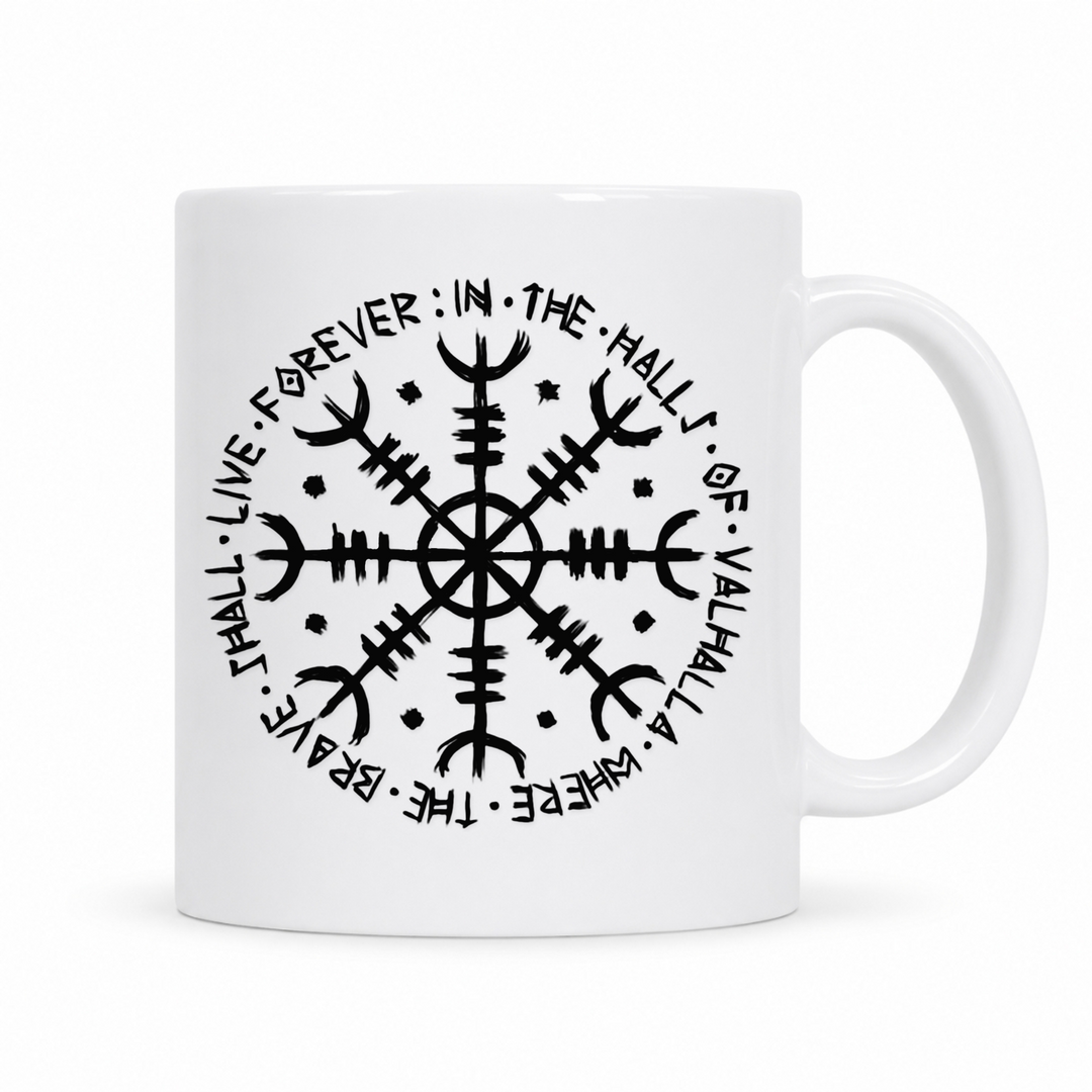 Vegvisir - Keramiktasse - weiß