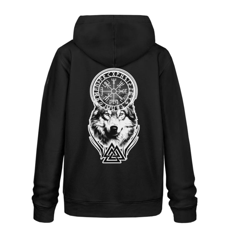VEGVISIR WOLF - UNISEX ORGANIC HOODIE