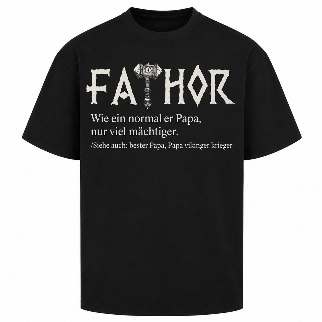 Fathor - Oversized Shirt - Schwarz