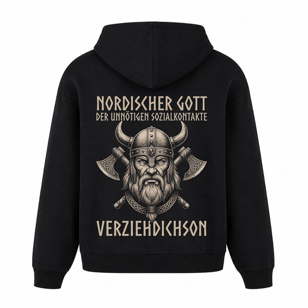 Verziehdichson - Premium Hoodie Unisex Oversized Hoodie - Schwarz