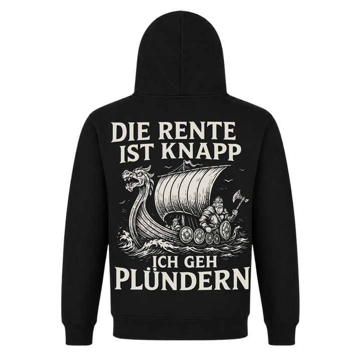 Die Rente ist knapp - Premium Hoodie Unisex - Black