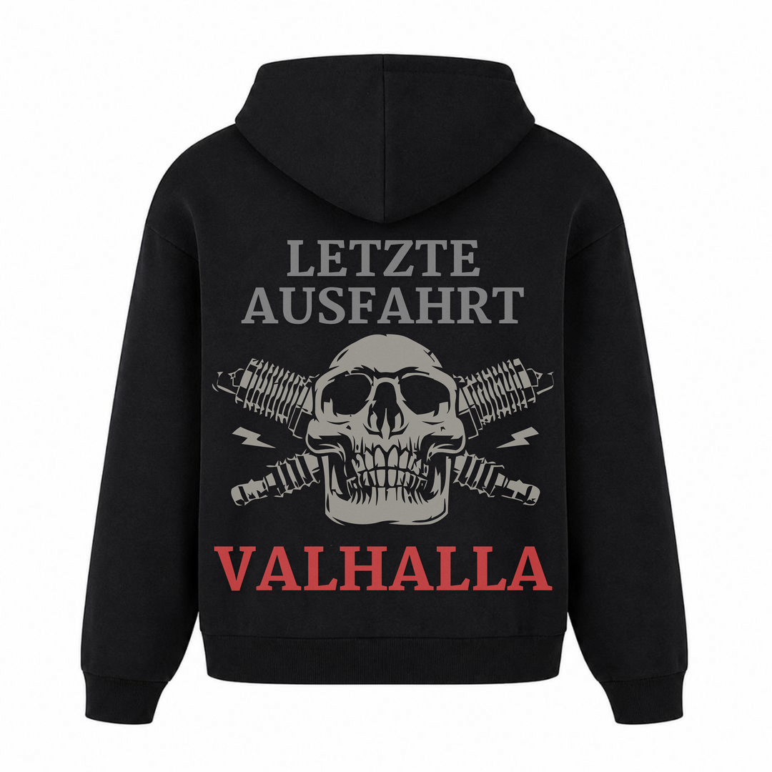 Letzte Ausfahrt - Premium Hoodie Unisex Oversized Hoodie - Schwarz