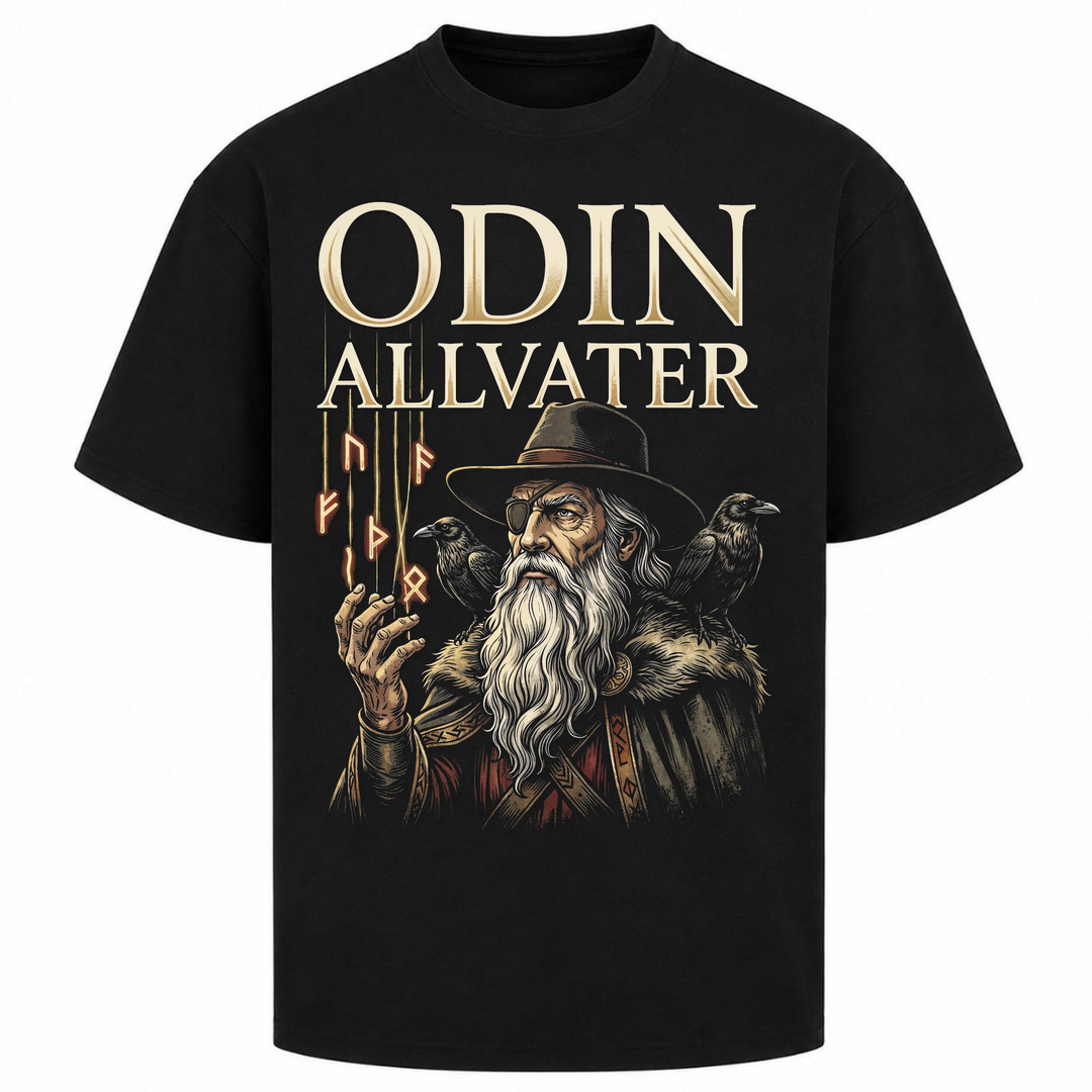Odin Allvater - Oversized Shirt - Schwarz