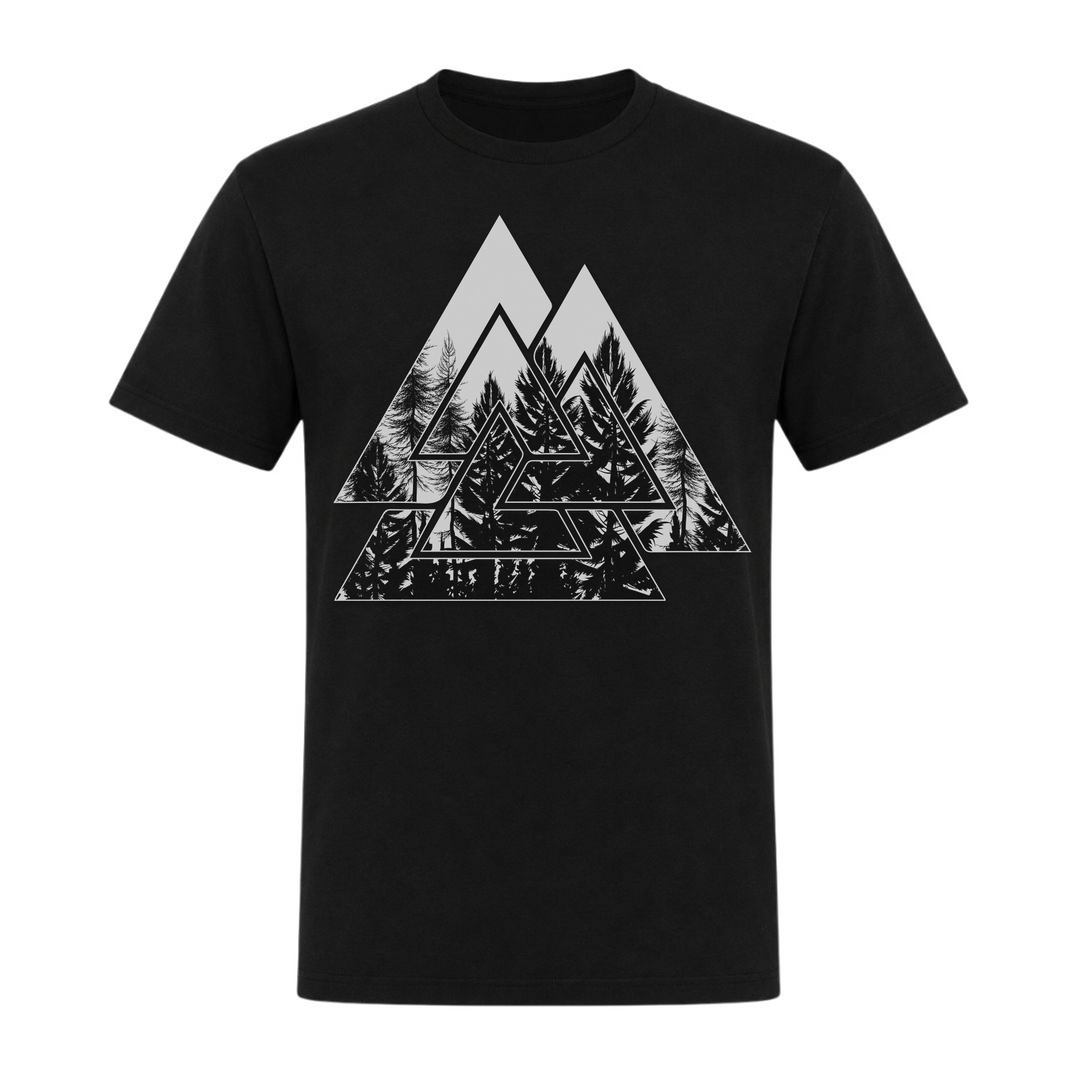 Valknut Nature - Unisex T-Shirt - schwarz