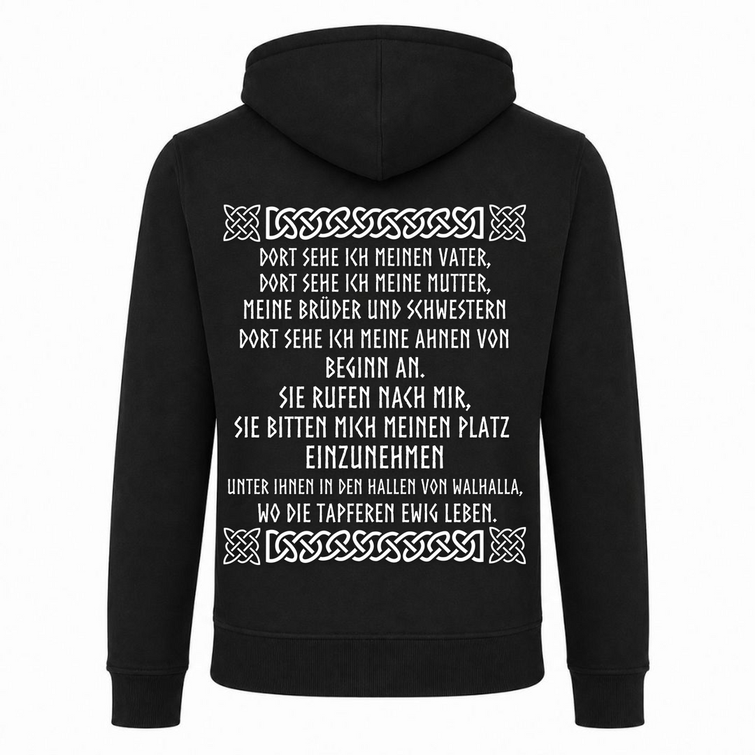 Wikingergebet - Premium Hoodie Unisex Heavy Zip Hoody - schwarz