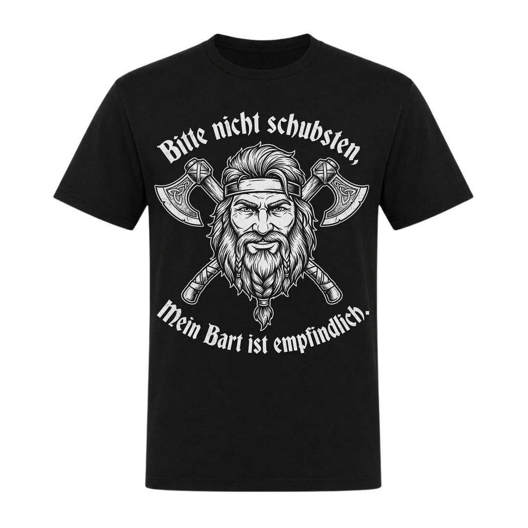 Mein Bart ist empfindlich - Unisex T-Shirt - schwarz
