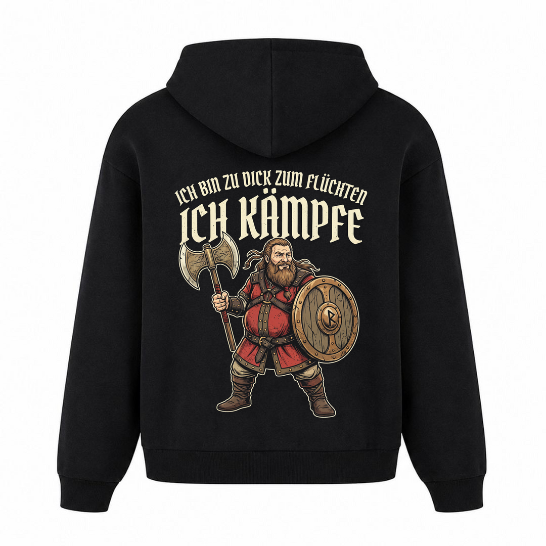 Ich kämpfe - Premium Hoodie Unisex Oversized Hoodie - Schwarz