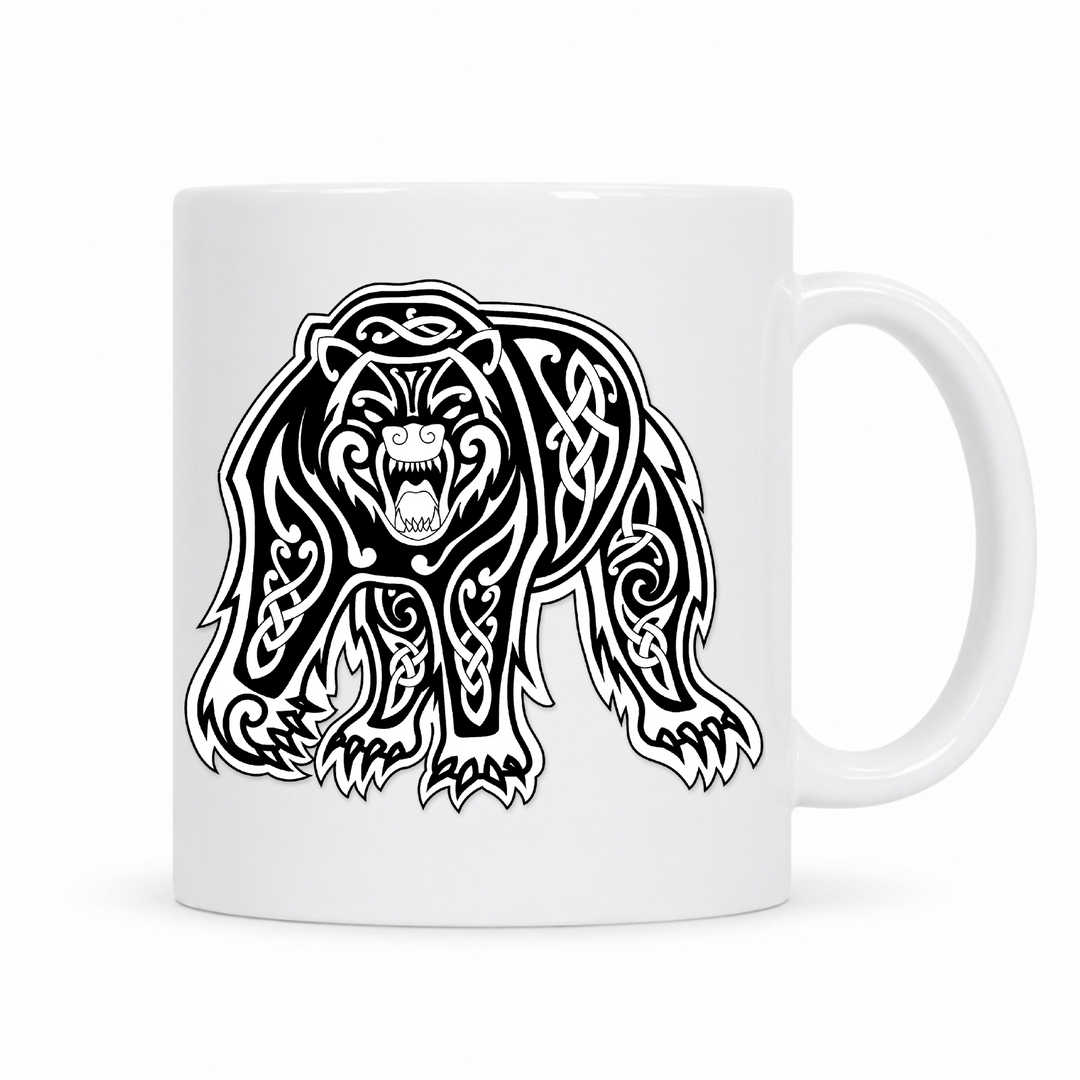 Viking Bear - Keramiktasse - weiß