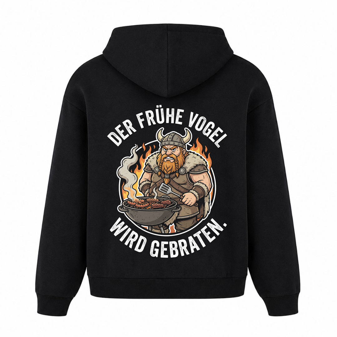 Der frühe Vogel - Premium Hoodie Unisex Oversized Hoodie - Schwarz