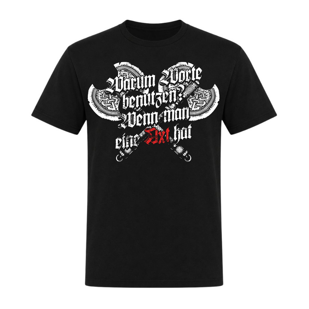 Warum Worte benutzen? - Unisex T-Shirt - schwarz