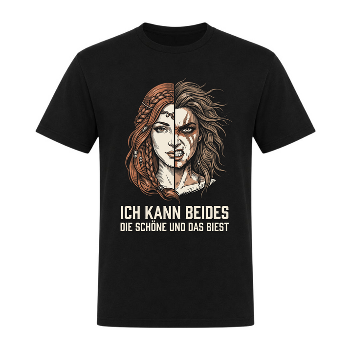 Die Schöne und das biest - Unisex T-Shirt - schwarz