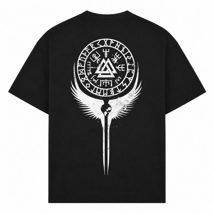 Walküre Valknut - Oversized Shirt - Schwarz