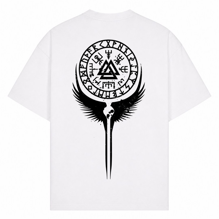 Walküre Valknut - Oversized Shirt - Weiß