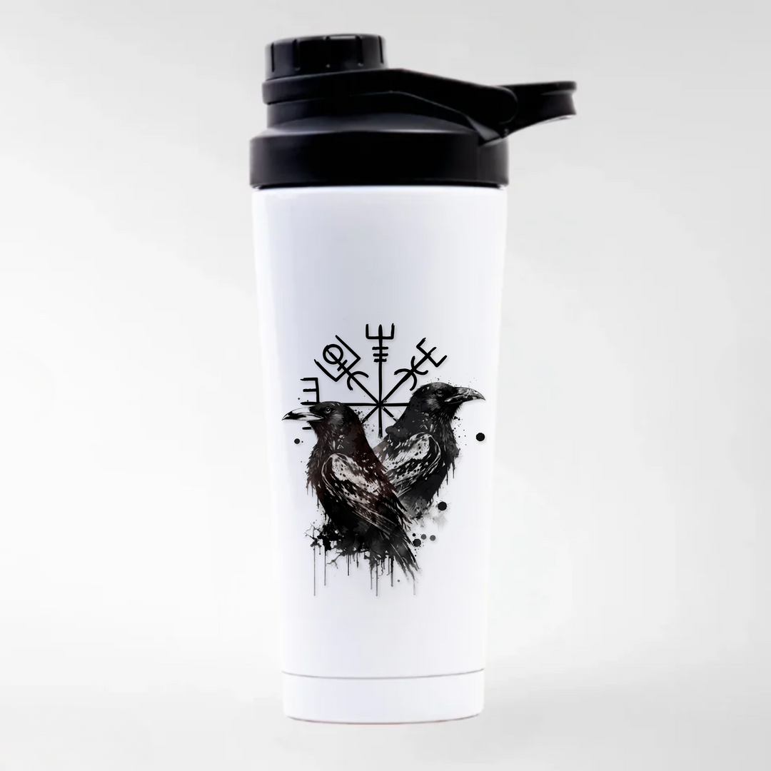 EDELSTAHL SHAKER - weiß mit Sublimationsdruck - Weiß