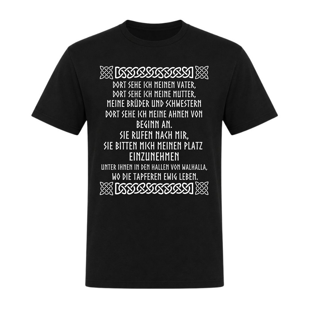 Wikingergebet - Unisex T-Shirt - schwarz