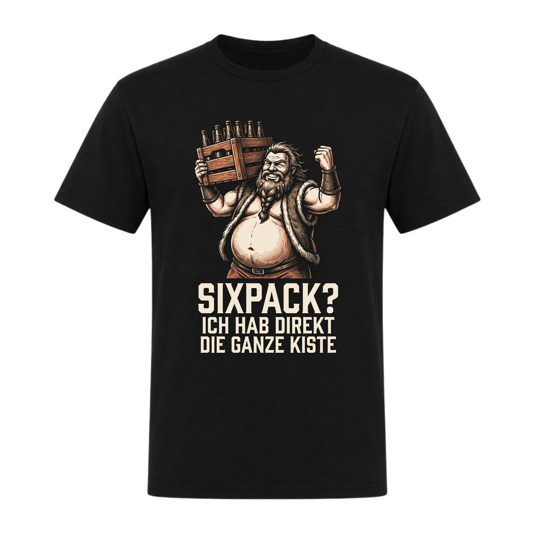 Sixpack?  - Unisex T-Shirt - schwarz