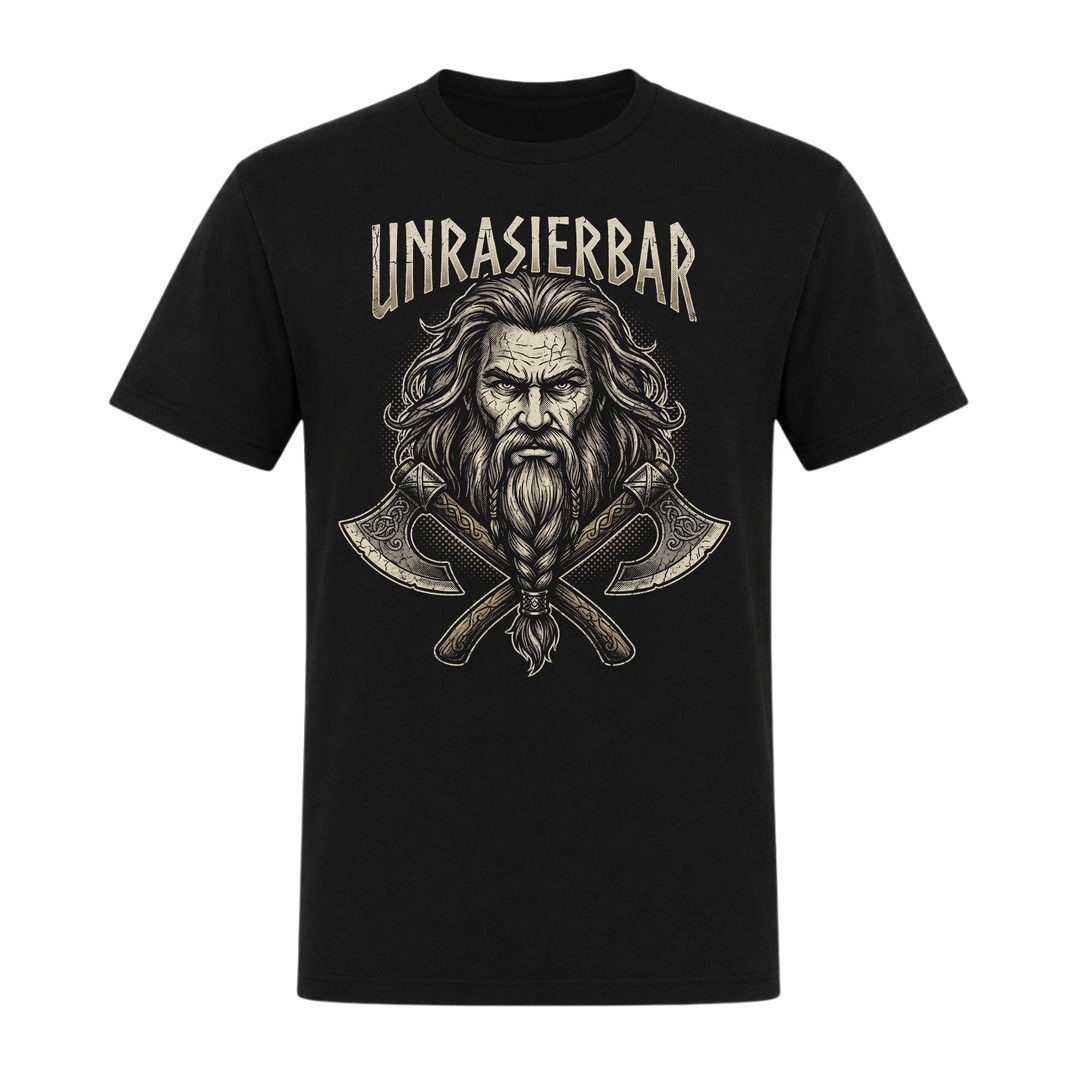 Unrasierbar - Unisex T-Shirt - schwarz