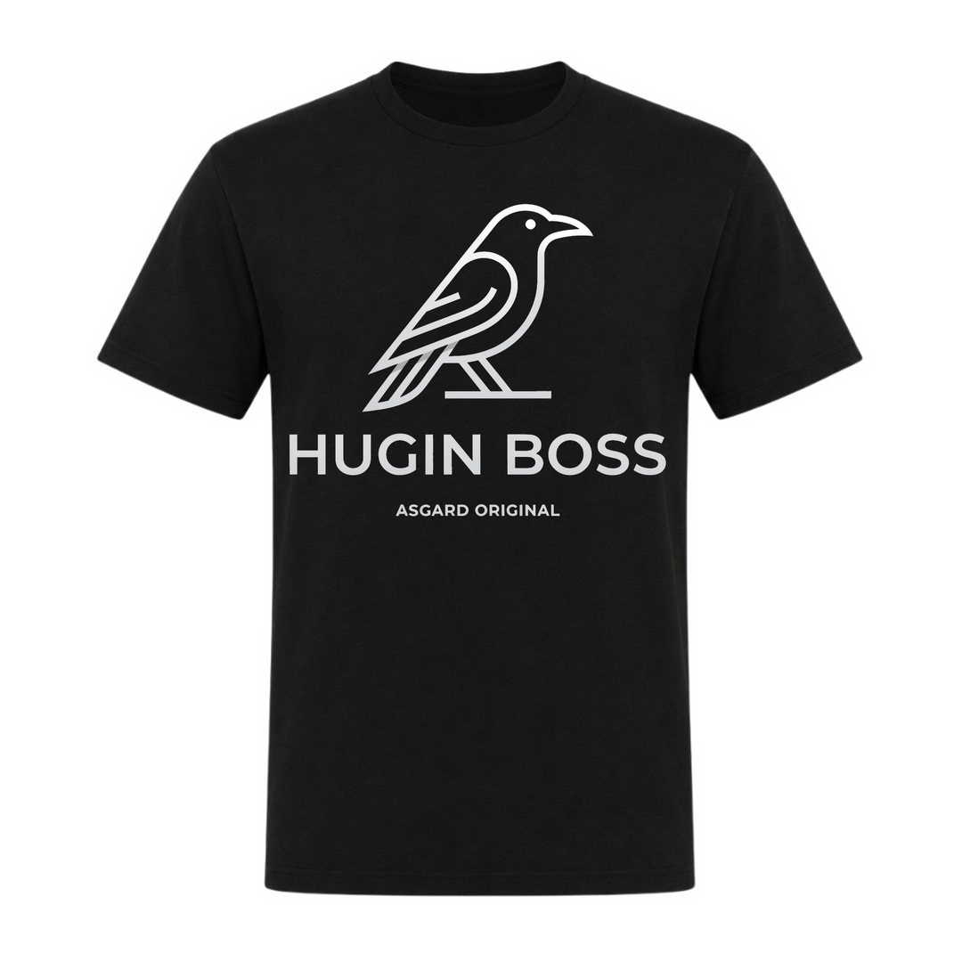 Hugin Boss - Unisex T-Shirt - schwarz