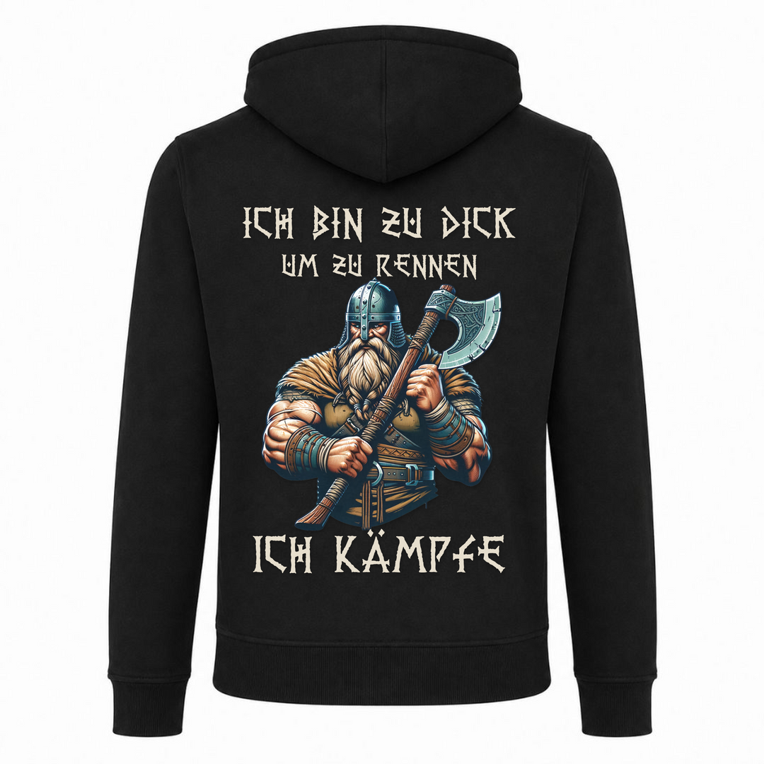 Ich kämpfe - Premium Hoodie Unisex Heavy Zip Hoody - schwarz