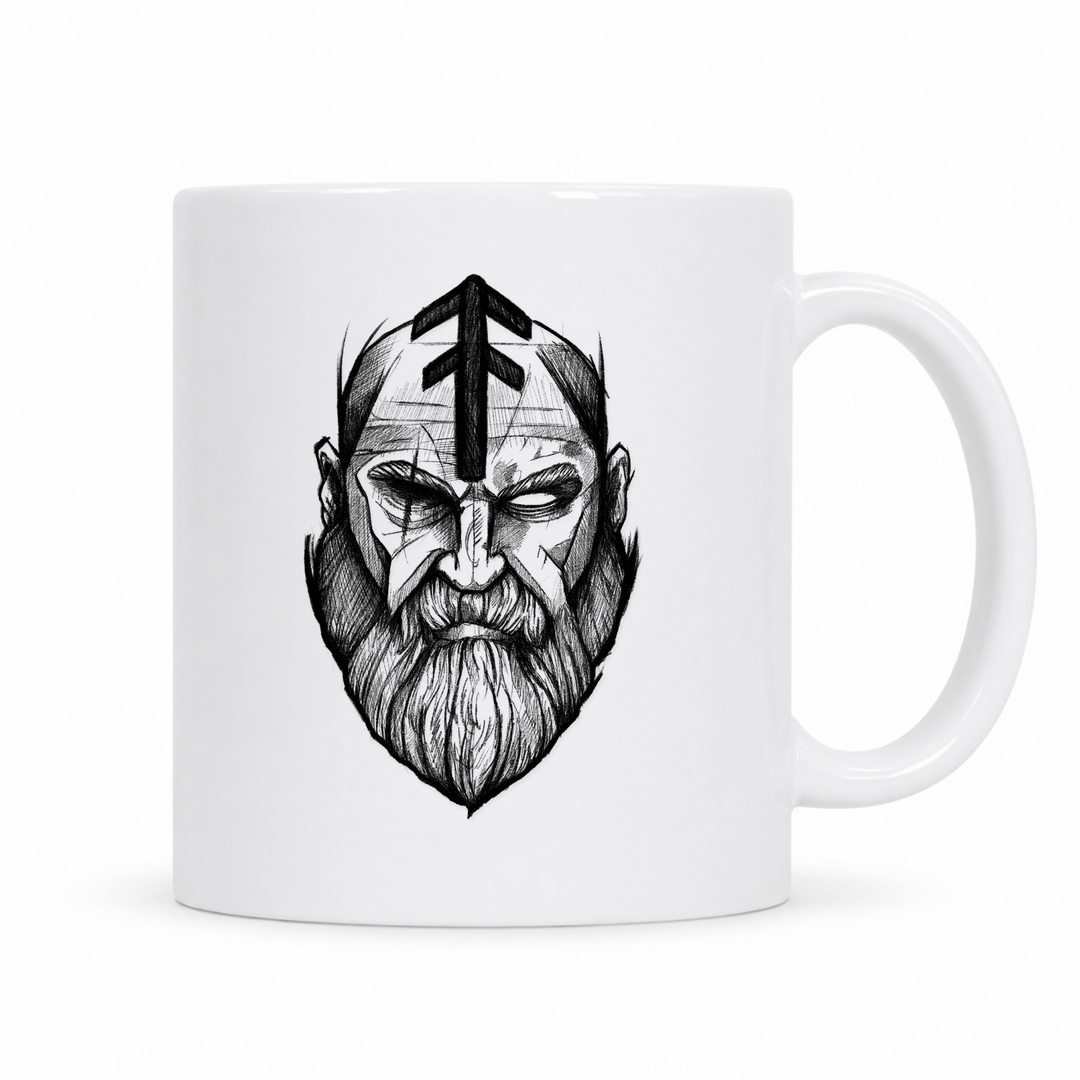 Odin - Keramiktasse - weiß